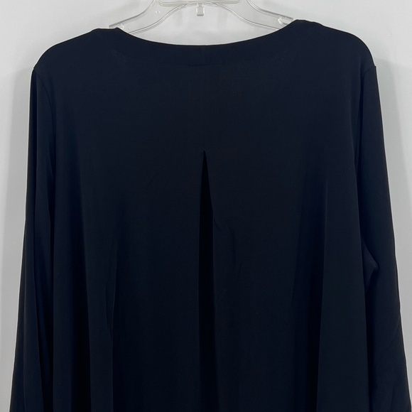 Susan Graver Modern Essentials Petite Liquid Knit Tunic new size 2X black - Picture 4 of 8